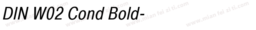 DIN W02 Cond Bold字体转换